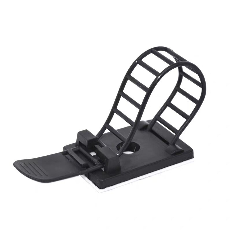 10pcs Adjustable Cable clamps Wiring Accessories Tie Mounts Environmental protection Screw holes Adhesive Beamline Ties