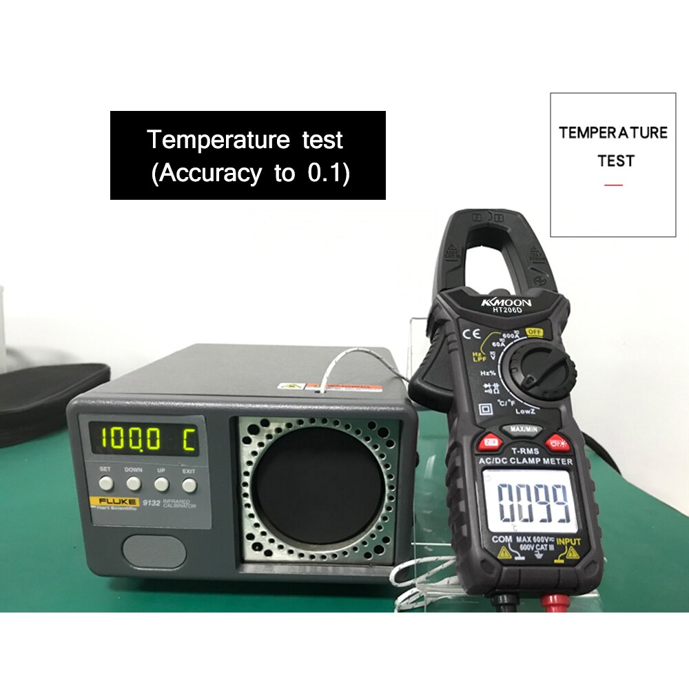 HT206D Digital Clamp Meter Multimeter Current Clamp Pincers AC/DC Voltage Resistance Tester Measuring Tools