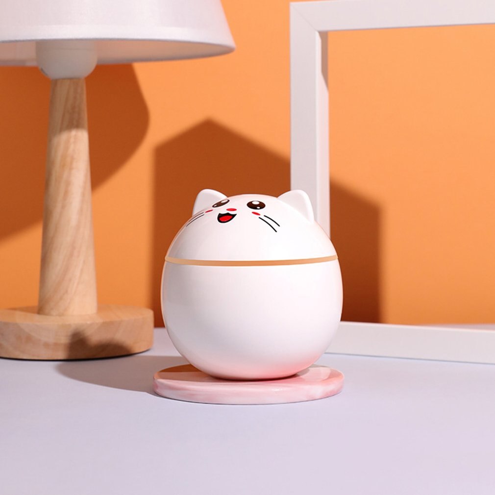 Ultrasonic Atomizing Humidifier Portable USB Home Office Moisturizing Mute Large Spray Lucky Cat Humidifier