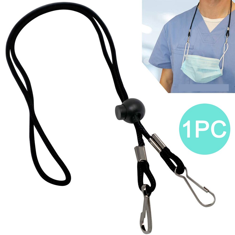 Extensión de Máscara ajustable cordón mascarilla para la cara soporte para oreja cuerda Anti-Pérdida Cordón de alivio de presión para El clíper colgar en la cuerda del cuello