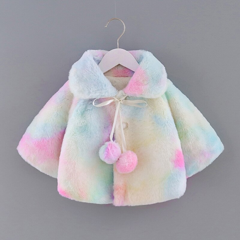 Børns frakke til piger farverig jakke børn drenge frakker varm hætteklædt efterår vinter baby piger spædbarn tøj: 5t