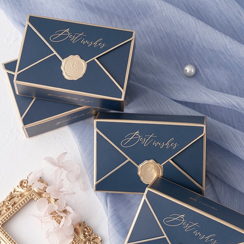10 stücke retro Rosa Hochzeit Zucker Schokolade Kasten Hochzeit Bevorzugt Süßigkeit Kasten Partei Liefert Verpackung Boxen