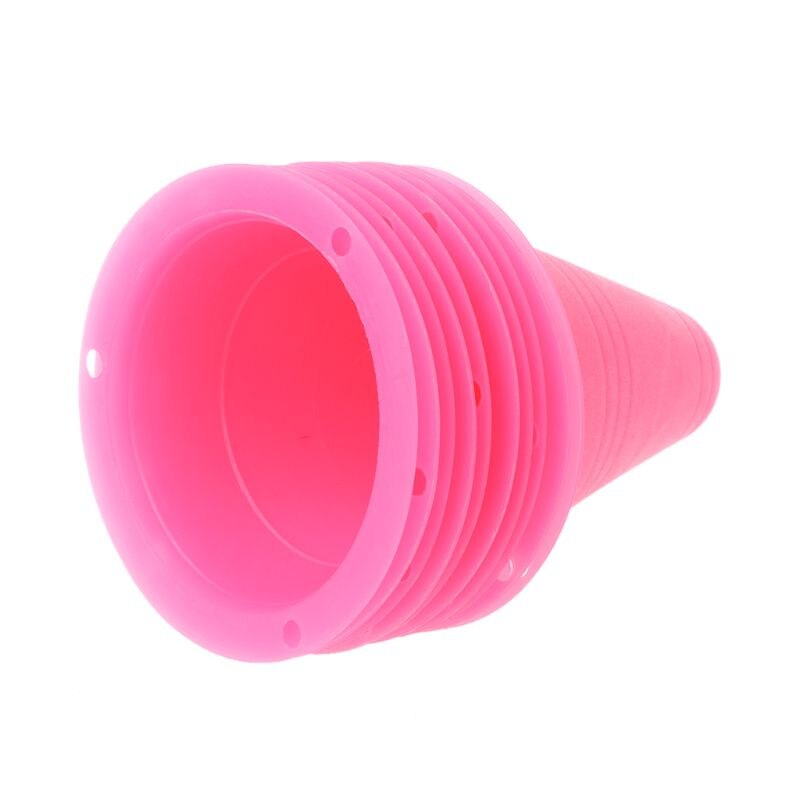 10 Pcs Skate Marker Cones Roller Football Soccer Training Equipment Marking Cup Marker Cones Slalom Roller skate pile cup