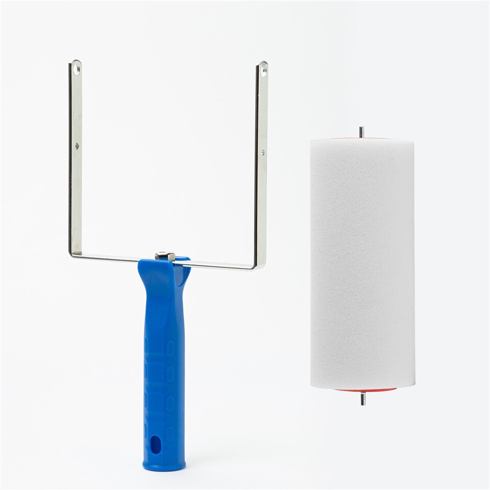 Rulli di vernice a motivi murali decorazione strumenti di pittura impostato di strumenti per pennelli a rullo in gomma da 5 "macchina per la pittura della stanza della carta da parati del modello 3D