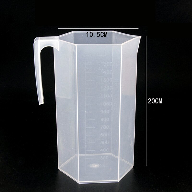 200/250/500/1000/1500/2000ML Plastic Measuring Cup Jug Pour Spout Surface Kitchen: N5