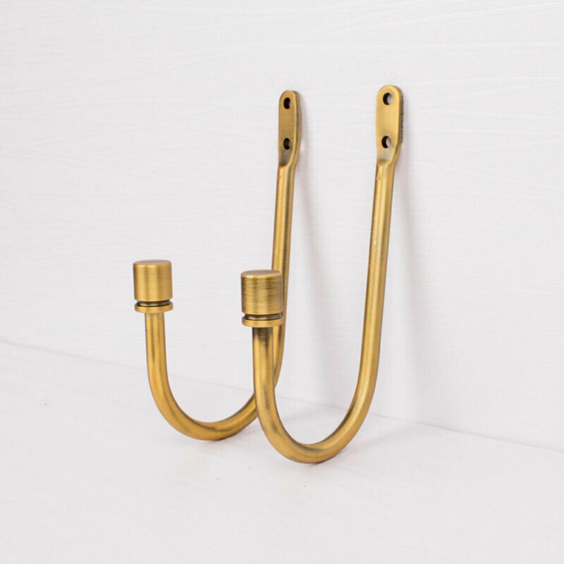 En forme de U grand rideau tenir en arrière en métal cravate gland bras crochet porte-boucle fenêtre mur décoration maison fournisseurs