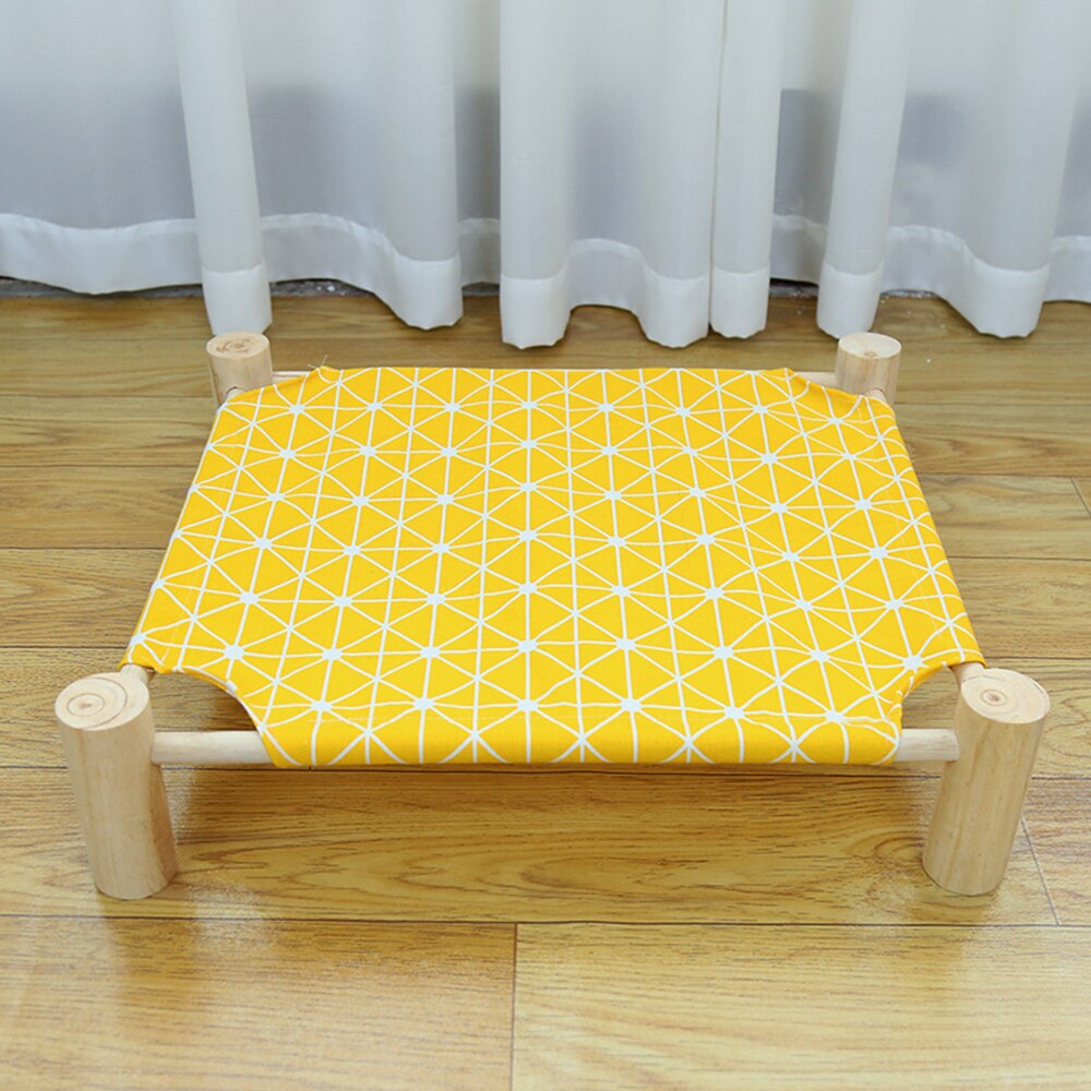 Hamaca de mascota desmontable, producto para mascotas, tumbona perezosa para perros, cachorro, gato, alfombrilla, cojín, casa de gato, animales, sofá, gato, accesorios para cama: Yellow