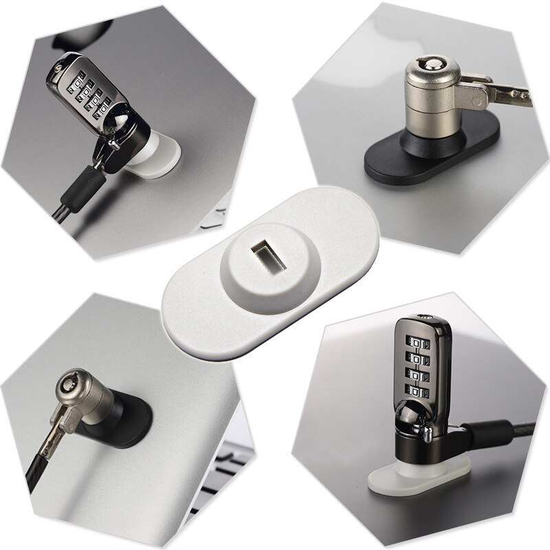 Tablet Slot Gat Compact Anti-Diefstal Ronde Slot Gat Compatibel Voor Ipad Macbook Security Lock Base Onderdelen Installatie