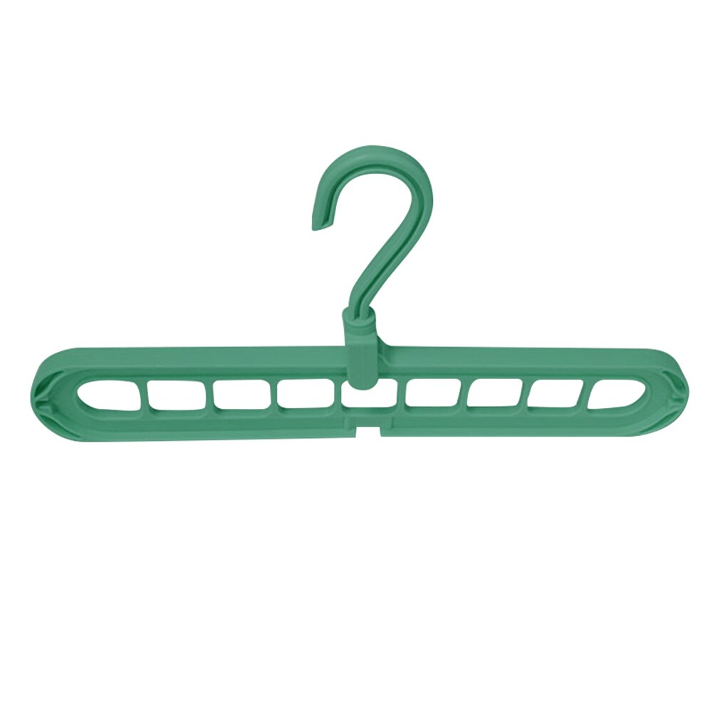 Soporte de múltiples puertos círculo percha de ropa giratoria antideslizante percha plegable colgante portátil para el hogar húmedo seco Almacenamiento de ropa Hange: Verde