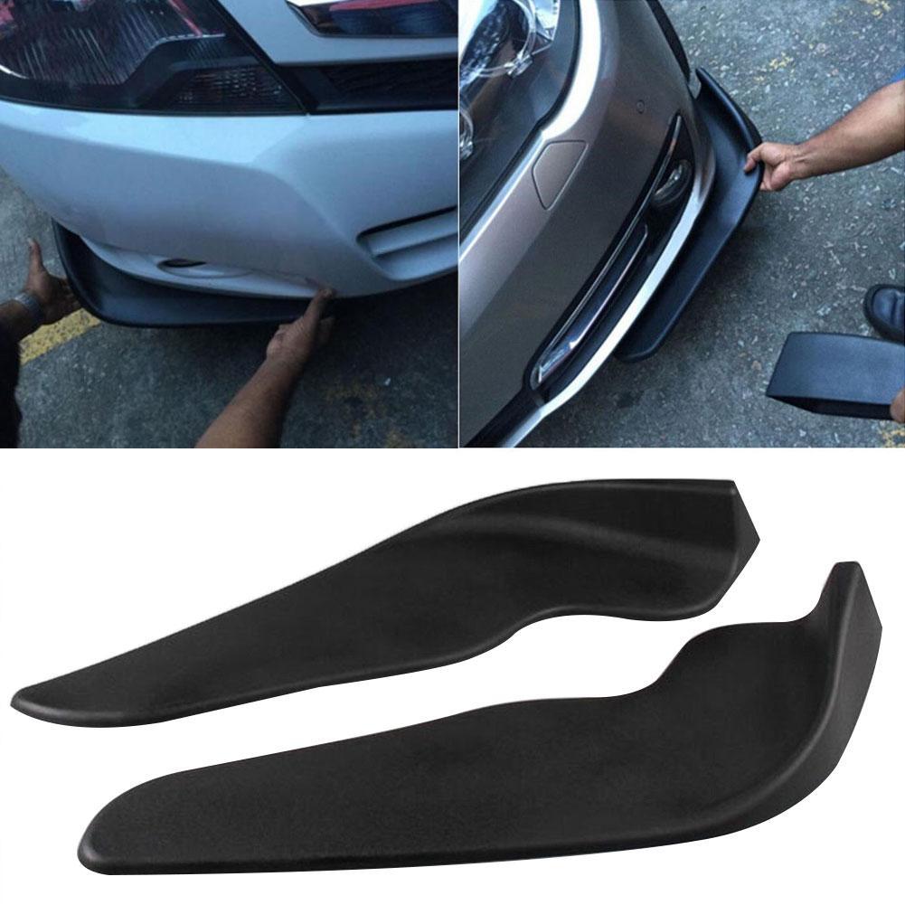 Parachoques delantero Universal para coche, Kit de carrocería, divisor de alerón, difusor ABS, Protector de arañazos, accesorios para coche, 2 uds.