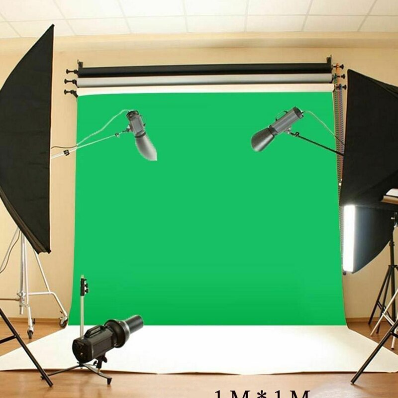 Groen Scherm Mousseline Achtergrond Fotografie Achtergrond Voor Studio Verlichting Kit DOM668