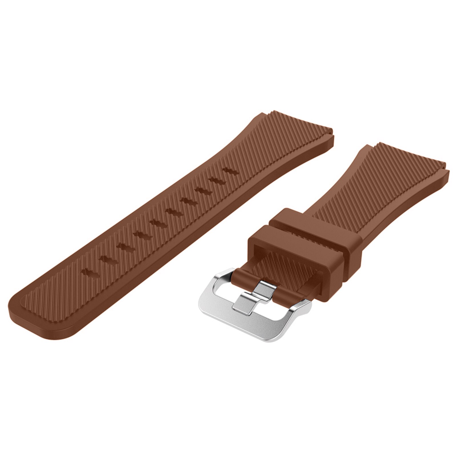 22MM Sports Colorful Silicone Band For Huami Amazfit Stratos 3 Replacement Strap For Amazfit Stratos 3 2/2S PACE Smart Watch: Brown