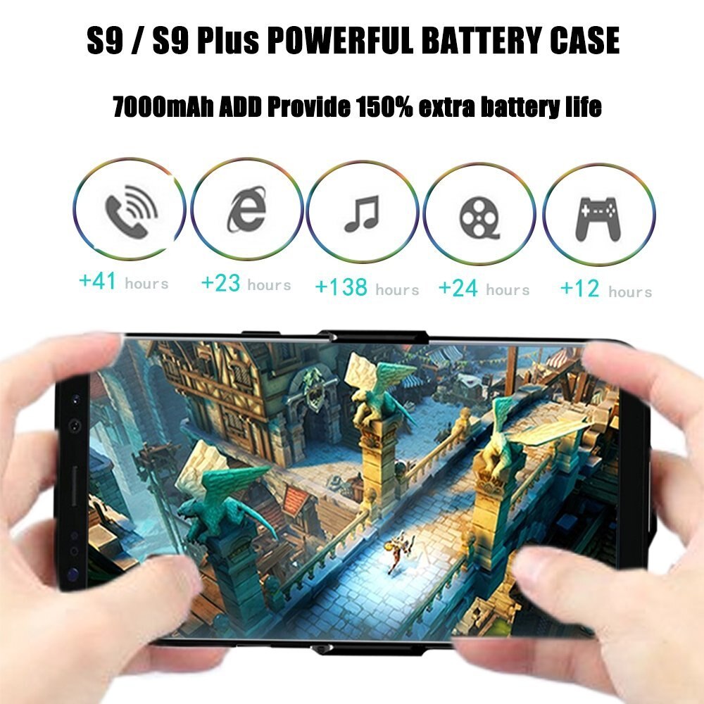 Leioua For Samsung Galaxy S9 S8 A8 Battery Case 7000 Mah Power Bank Load Coverage For Samsung S9 S8 A8 Plus