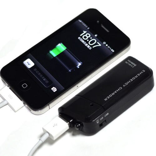 Dubbele AA Batterij Draagbare Emergency USB MOBIELE TELEFOON OPLADER