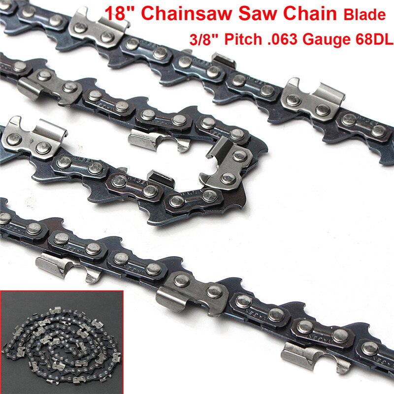 18 Inch Chainsaw Saw Chain Blade Replament For Stihl MS251 MS251C 063 Gauge 68DL Drive Link Saw Chains