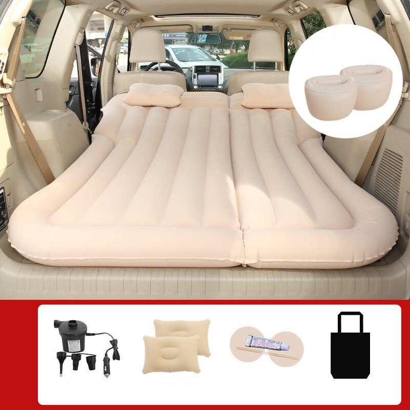 In Auto Aufblasbare SOFA KISSEN Bett Luft Matratze Universal SUV Auto Reise Schlafen Pad Outdoor Camping Matte Auto Reise Matratze: D3   Flocking Cloth