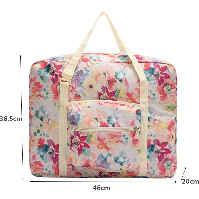 sac de voyage pliant grande capacité imperméable à l'eau impression florale sacs Portable femmes sac fourre-tout sacs de voyage femmes