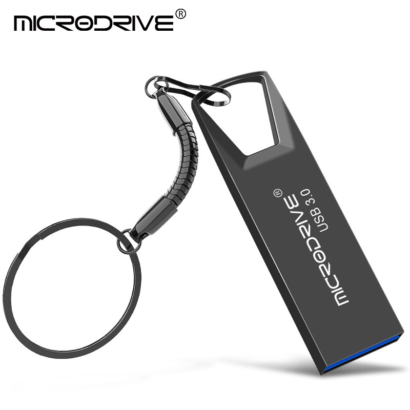 Clé USB 3.0 métallique à capacité réelle, support à mémoire de 4GB 8GB 16GB 64GB 32GB 128GB, lecteur Flash métallique haute vitesse, nouveauté: 32 GO / Black