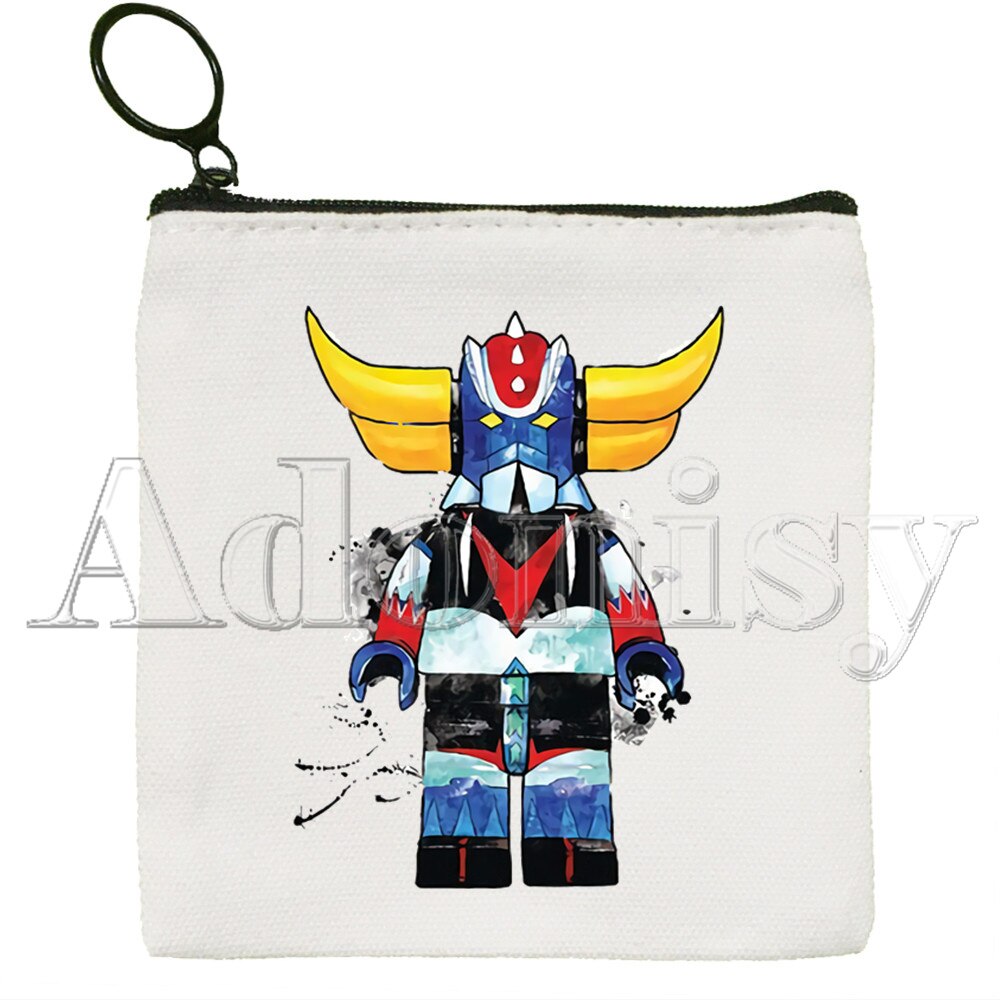 Goldorak Koreanische Stil Cartoon Gedruckt Leinwand Tasche Leinwand Einfache und Modische Lagerung Tasche: B