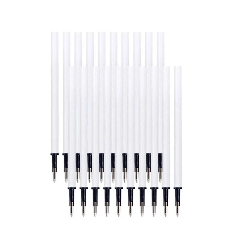 Juego de bolígrafos de Gel borrables retráctiles de 0,5mm con recargas, tinta de Gel negra y azul, borrador incorporado, suministros de oficina, Kit de papelería para exámenes: Gris claro