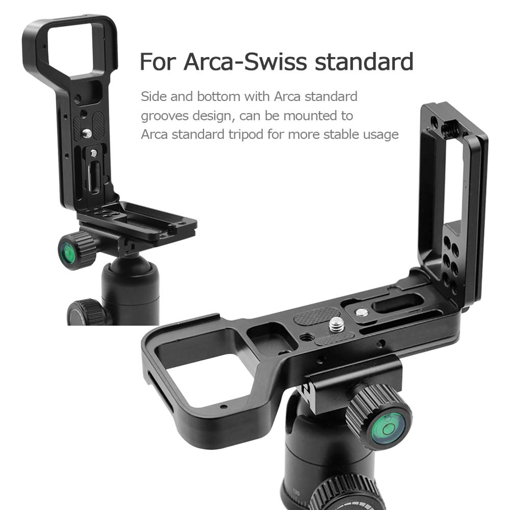 Camera Quick Release L Plate Metal Hand Grip Arca Swiss Bracket Holder Compatible with Sony Alpha A7R IV A7R4