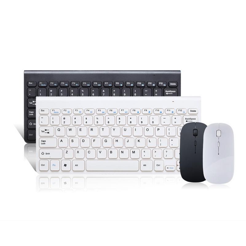 Ergonomische Draadloze Toetsenbord Kleine Stijlvolle Muis Set Mini Toetsenbord Voor Games Kantoor Entertainment Desktop Laptop Tablet Levert
