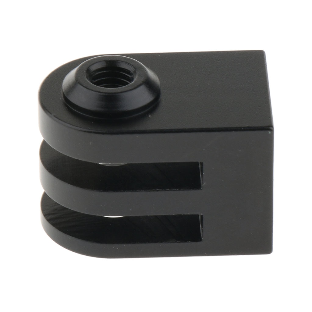 Cnc Aluminium Mini Statief Monopod Schroef Mount Adapter Camera Accessoire Voor Gopro Hero 5 4 3 2 1 Black