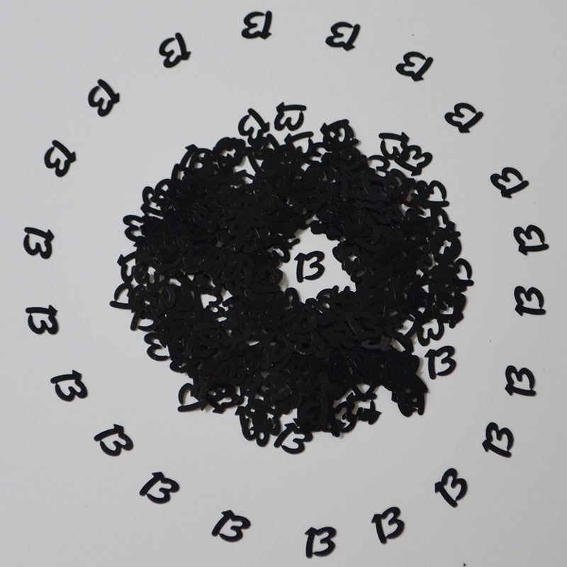 Kids Girls 13th BIRTHDAY PARTY Table Decoration Scatters Sparkle Glitz Digital Metallic CONFETTI Supplies