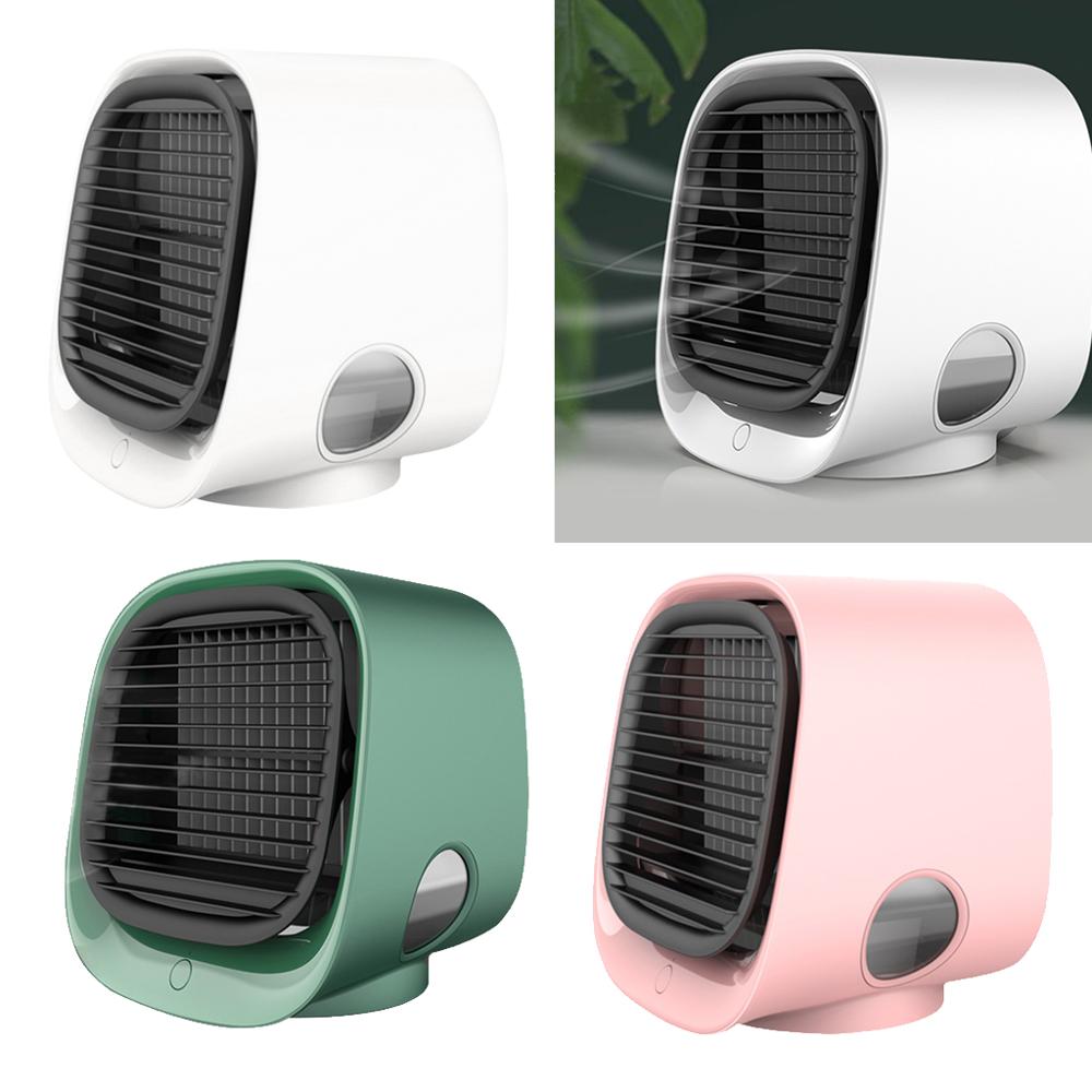 Mini Draagbare Airconditioner Ventilator Bureau Tafel Luchtbevochtiger Luchtreiniger Usb Desktop Luchtkoeler Ventilator Met Water Tank Voor Room Home kantoor