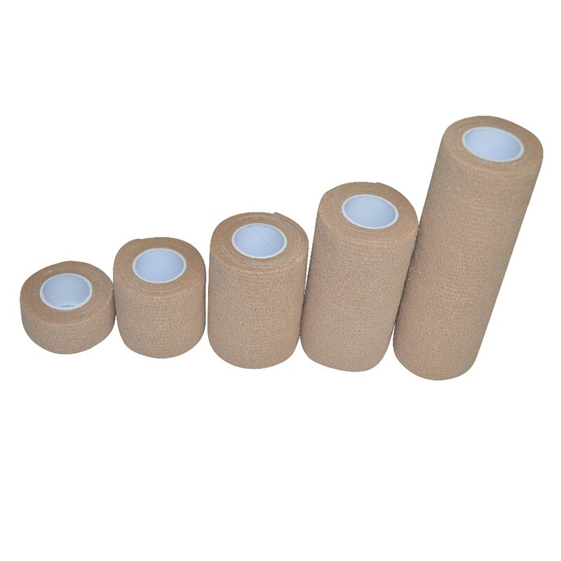 Macure Tape 10 ROLL 2.5cm x 4.5m Coban Elastic Self-Adherent Wrap Bandage Latex Free Tender Tape Finger Tape