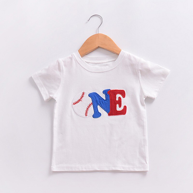 ✿BB-Girls Boys T Shirt Short Sleeve Soft Children Shirt Cotton Tops Cartoon Clothes White Kid T-Shirts