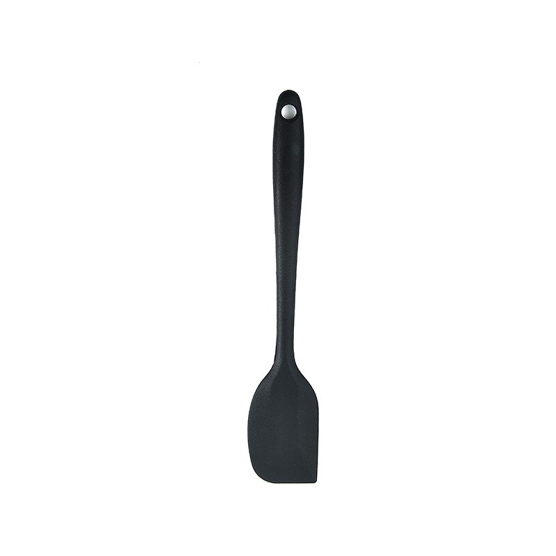 Silicone Spatula Turner Slotted spoon Ladle Spoon Spoon Spatula Spooula Spatula Basting brush Food Tongs Silicone Kitchenware: Black Small Spatula