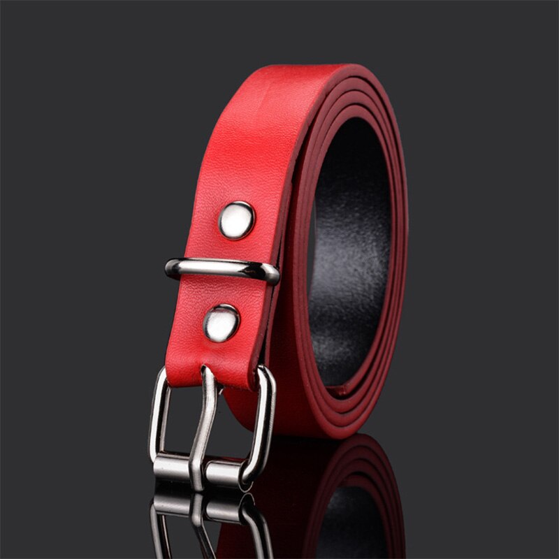 Good Qaulity Children Leather Belts For Boys Girls Kid Waist Strap Pu Waistband For Trousers Jeans Pants Adjustable Z30: red PU Glossy