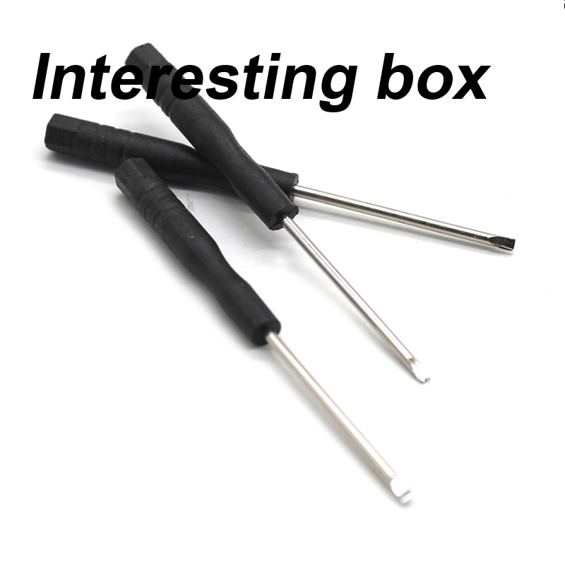 2 * 80mm black slotted screwdriver small flat relay module screwdriver slim screwdriver