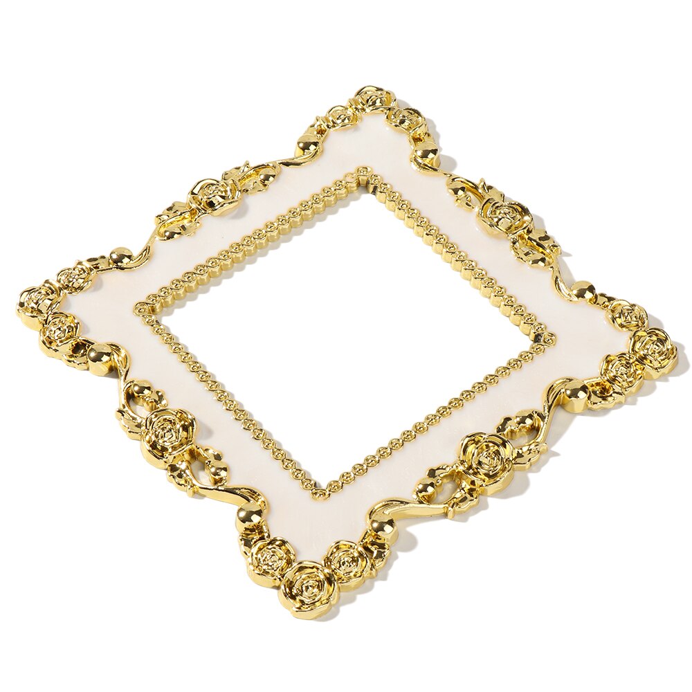 Rose Edge Surround Socket Frame Resin Single and Double Light Switch Cover Gold Silver Switch Wall Sticker Home Decor