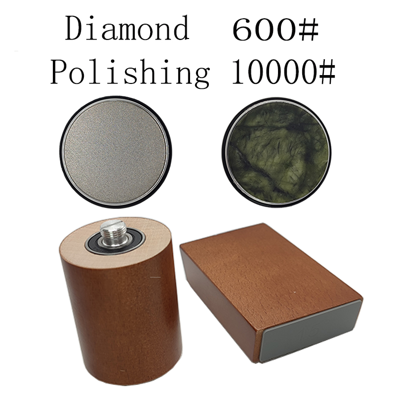Rollmesser-Schärfset zum Schärfen gerader Rollenmesser mit Industrie-Diamanten, Kochmesser-einstellen: grau