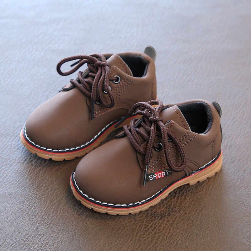 Baby Leuke Winter Baby Jongens Meisjes Kind Leger Stijl Martin Boot Warme Schoenen Mode: C / 7