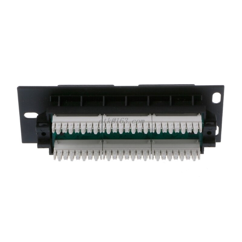 Suporte de montagem de 6 portas rj45, painel de remendo cat5, cat5e, montagem na parede