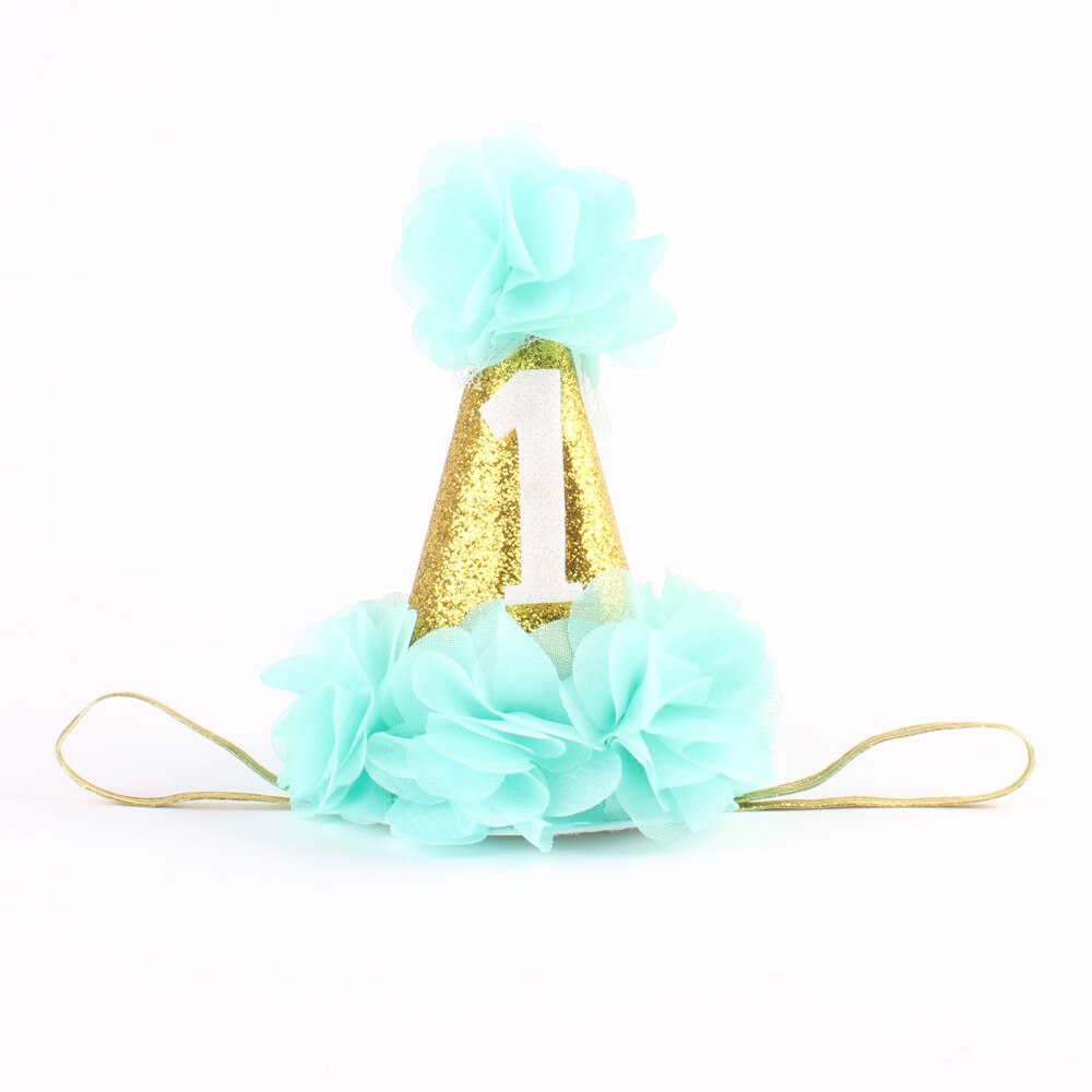 Een Jaar oude baby eerste Verjaardag Hoeden Digitale Leeftijd een Cupcake Toppers kids verjaardagsfeestje decoratie caps WYQ