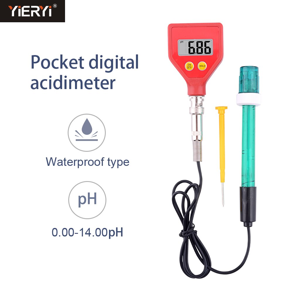 Yieryi Zuurgraad Meter Digitale PH Meter Bodem Meter Tester Voor Planten Bloemen Plantaardige Zuurgraad Vocht PH Meting: PH-98105