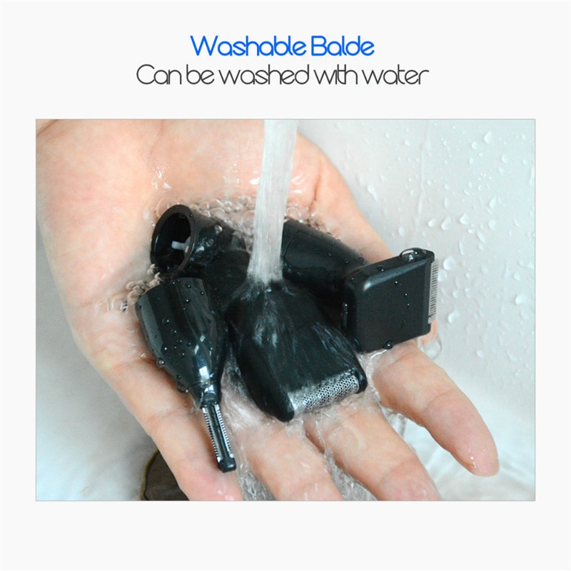 4 en 1 Conjuntos de Recortador de pelo de nariz cejas orejas afeitadora de barba bigotes patillas de cabello eléctrico depilación portátil para la cara kit de herramentas de corte el pelo para hombres