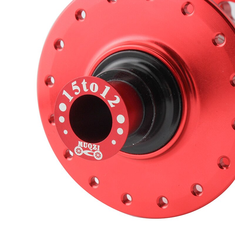 MUQZI-eje pasante de cubo de bicicleta de montaña, adaptador de liberación rápida, convertidor de cubo de rueda delantera y trasera, diámetro reducido, 15mm a 12mm