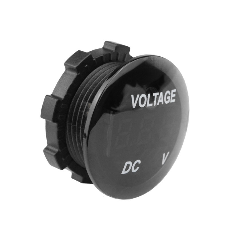 DC 12V-24V Waterproof Voltmeter with LED Digital Display Tester Gauge Meter Voltage for Marine Boat Vehicle ATV UTV Motorcycle