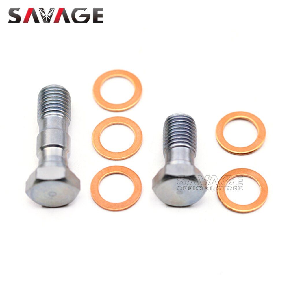 Boulons de Banjo M10 x 1.0, vis de maître cylindre de frein avant/arrière, boulon d&#39;étrier de tuyau, accessoires d&#39;embrayage hydraulique de moto 10mm: D