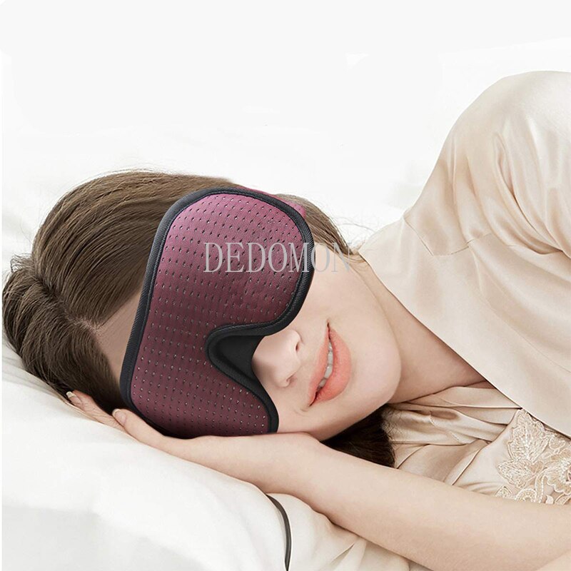 3D Slaapmasker Blokkeren Licht Zachte Gewatteerde Slaap Masker Voor Ogen Slaapmasker Eye Shade Blinddoek Slapen Aid Gezichtsmasker ooglap
