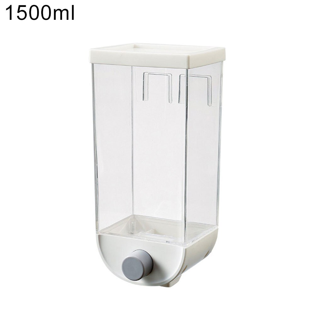 1000/1500ml coffee bean grain food dispenser wall mount for kitchen oats soybeans Large Capacity ABS Storage Box organizer NICe: 1500ml