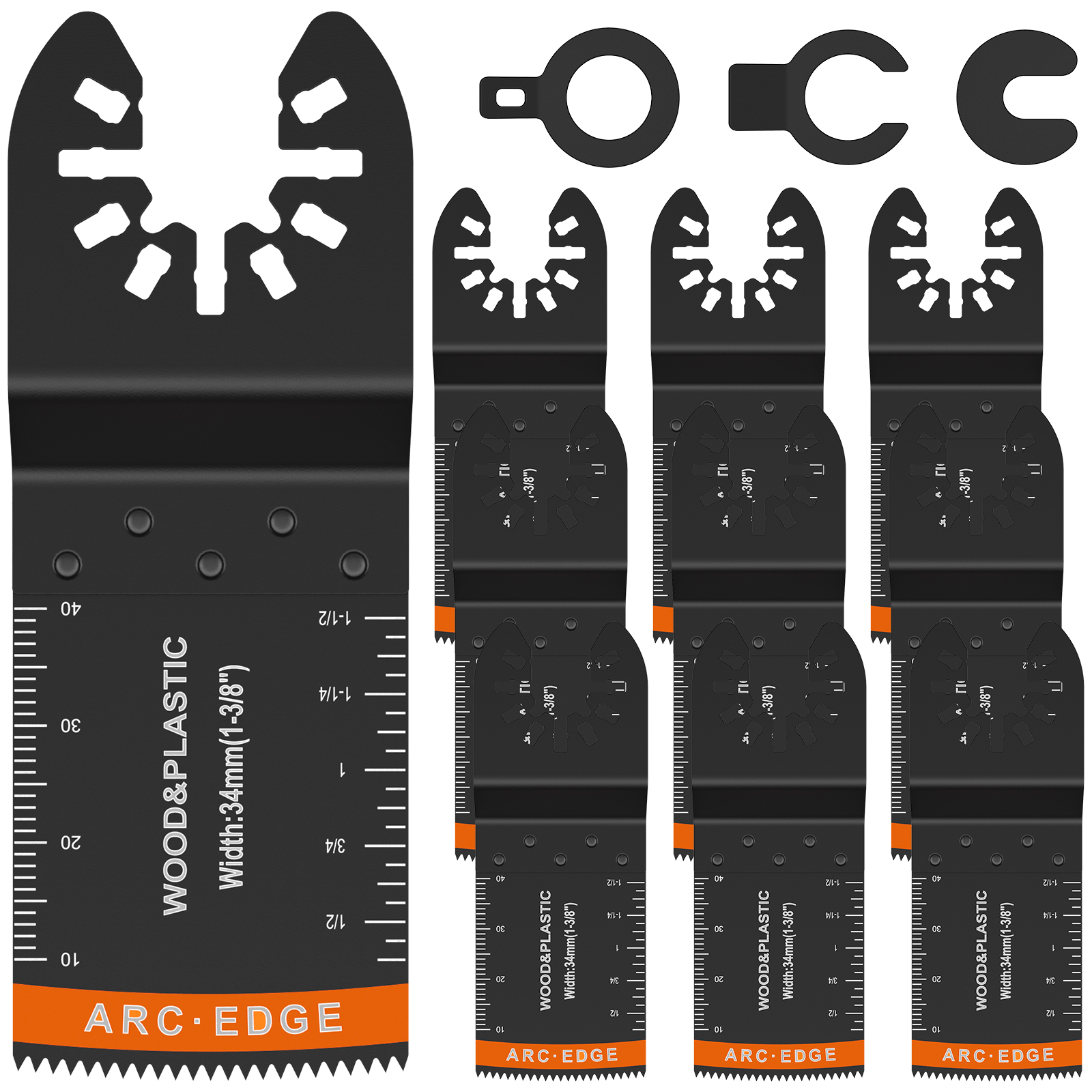 Multitool-Klingen, oszillierendes Sägeblatt, Multifunktions-Sägeblatt, Sägeblatt, Renovator, Multi-Schneideblatt zum Schneiden von Holz, Metall und Kunststoff: verrotten