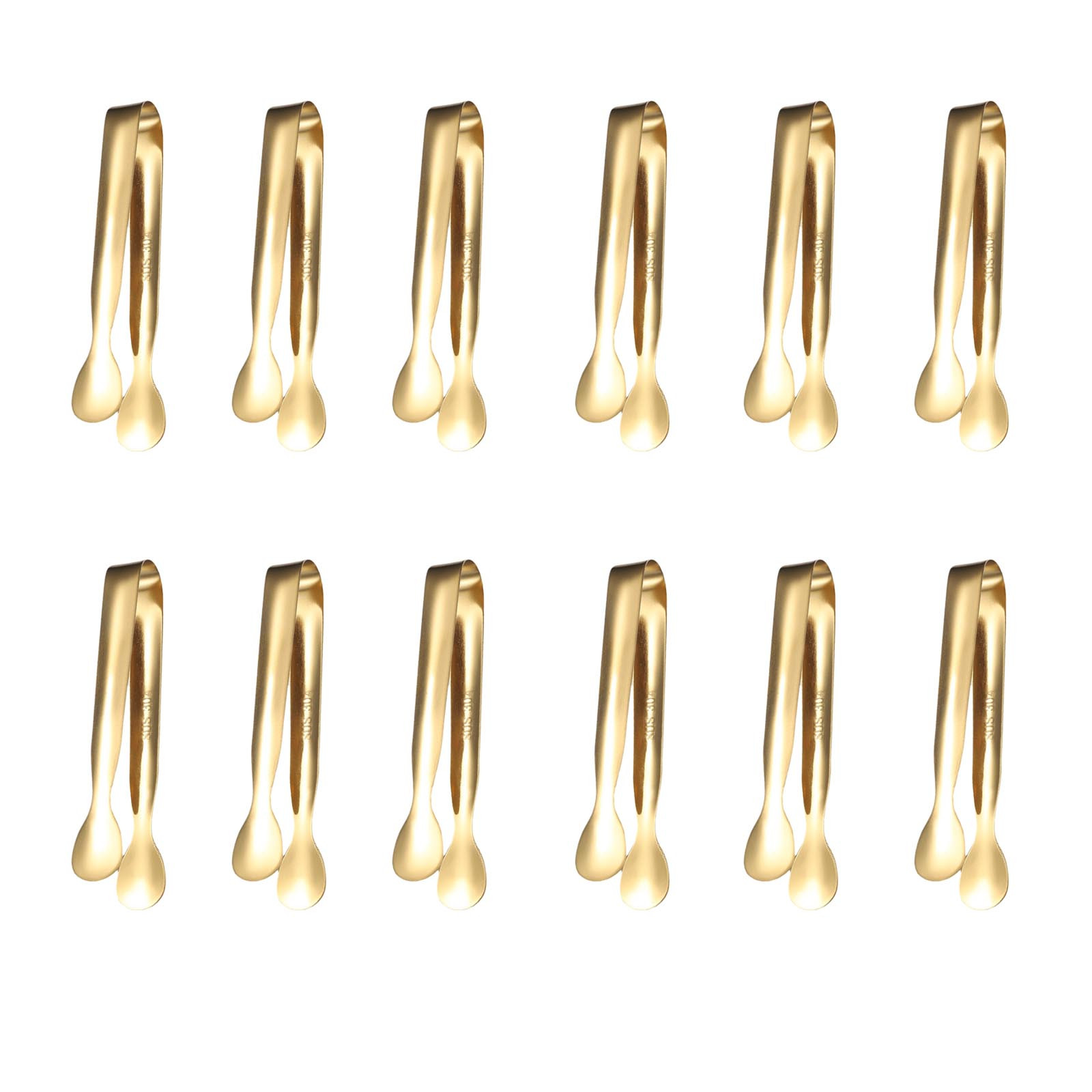 12Pcs Multicolored Mini Sugar Clips Small Ice Tongs Ice Clips Kitchen Tools For Tea Coffee Bar Kitchen Barbecue BBQ Clip