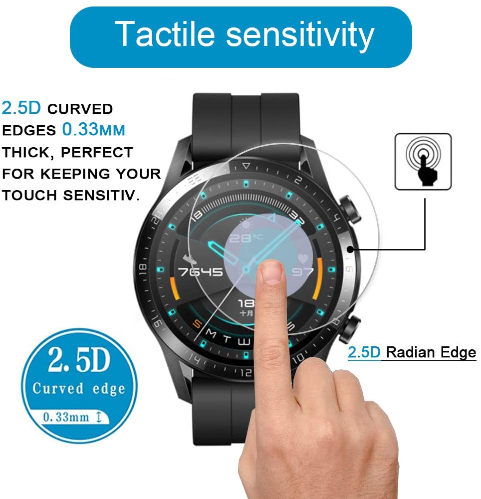 AWINNER 9H szkło hartowane Premium do zegarka Huawei Gt GT 2 46mm Smartwatch ochraniacz ekranu przeciwwybuchowe akcesoria filmowe
