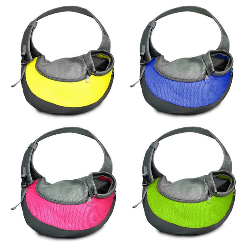 Bolsa de transporte para mascotas con manos libres, mochila de viaje para exteriores, bandolera para chihuahua, perro pequeño y gato.